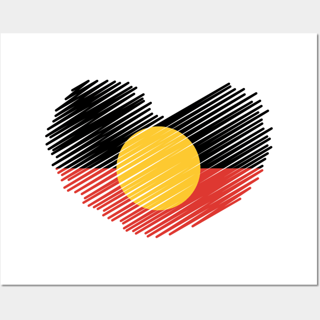 Aboriginal Flag Wall Art by CF.LAB.DESIGN